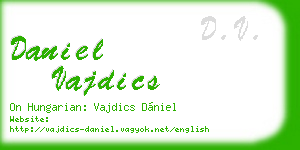 daniel vajdics business card